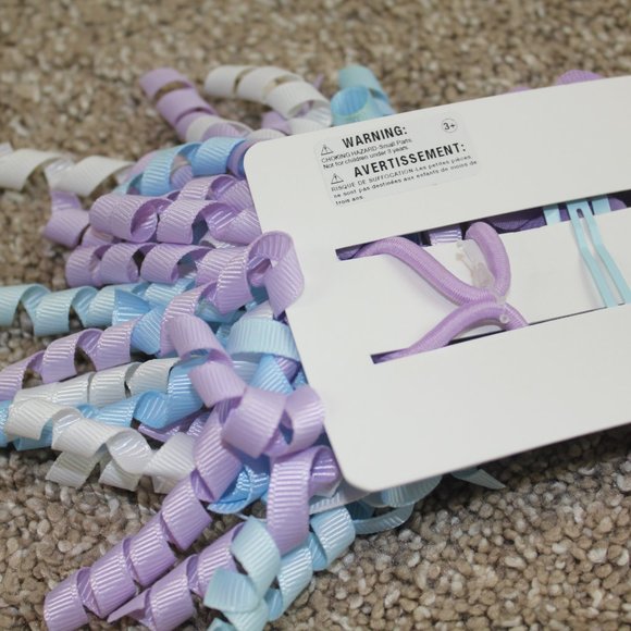 Gymboree Spring Blooms 2022 Hair Accessories Clip Ponytail Curlies Set Girls NEW - Picture 4 of 4